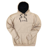 Close society - W23-946 - border logo hoodie - beige