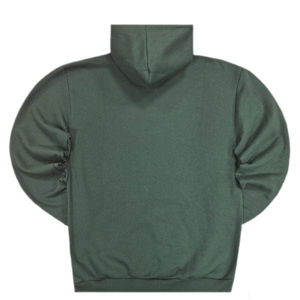 Close society - W23-950 - simple logo hoodie - green