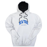 Close society - W23-954 - new york logo hoodie - white