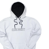 Close society - W23-959 - simple logo hoodie - white