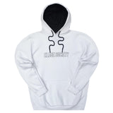 Close society - W23-959 - simple logo hoodie - white