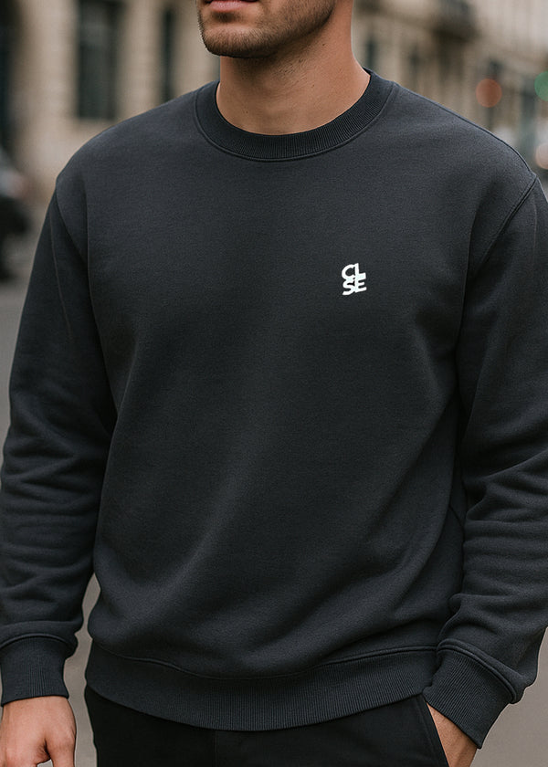 Ανδρικό φούτερ Close society - W25-100 -white logo ανθρακί