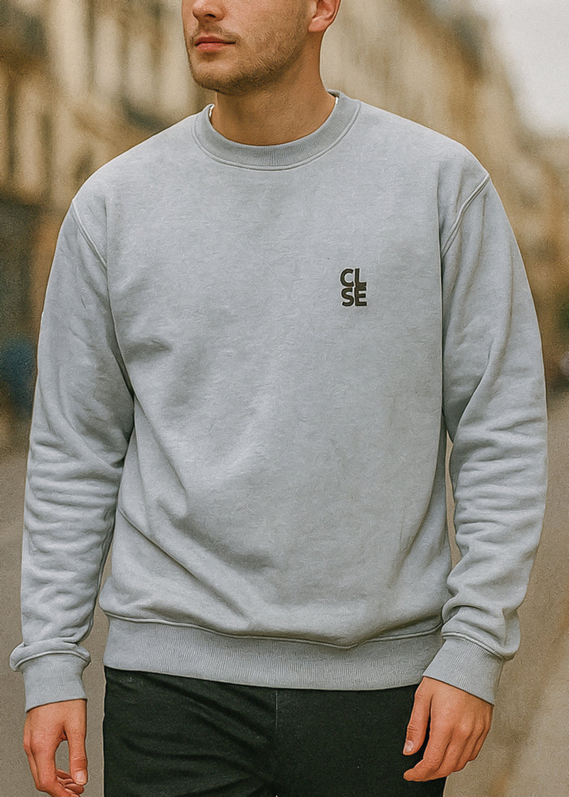Ανδρικό φούτερ Close society - W25-101 - black logo ice