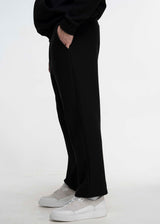 Ανδρικό παντελόνι Close Society-WAFFLE PANTS-black simple oversized pants μαύρο
