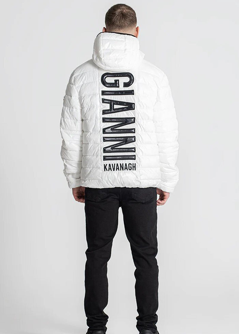 Ανδρικό μπουφάν Gianni Kavanagh - GKM006086 - glossy puffer λευκό