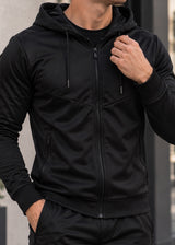 Ανδρική ζακέτα χωρίς χνούδι GUF-X-21001A-urban jacket μαύρο