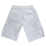 Ανδρική βερμούδα υφασμάτινο cargo Gang - X-2261-11 - fabric cargo shorts λευκό