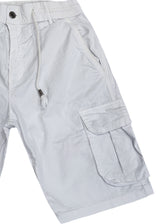 Ανδρική βερμούδα υφασμάτινο cargo Gang - X-2261-11 - fabric cargo shorts λευκό