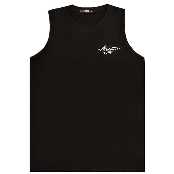 Ανδρική αμάνικη μπλούζα Gang - XY-1063 - sleeveless lakers logo μαύρο