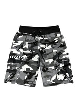 Ανδρική βερμούδα cargo 5 EVEN STAR - XY-7075 - camo cargo shorts σκούρο γκρι