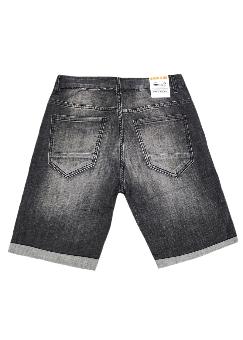 Ανδρική βερμούδα Gang - Y0320 - denim shorts - μαύρο denim