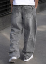 GUF CLOTHING - Ανδρικό  τζιν παντελόνι Baggy  - Γκρι Y631