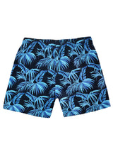 Ανδρικό μαγιό 5 EVEN STAR - YHM-1109 - blue palm trees swim shorts μαύρο