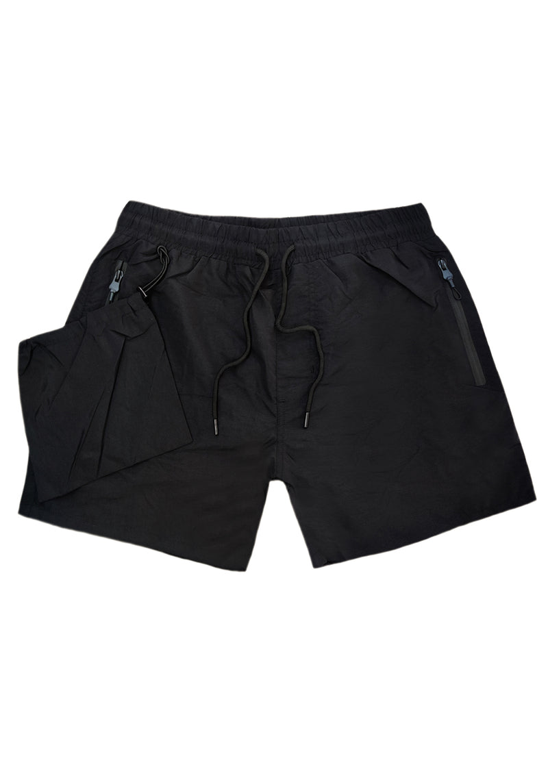 Ανδρικό μαγιό 5 EVEN STAR - YHM-917 - simple swim shorts μαύρο