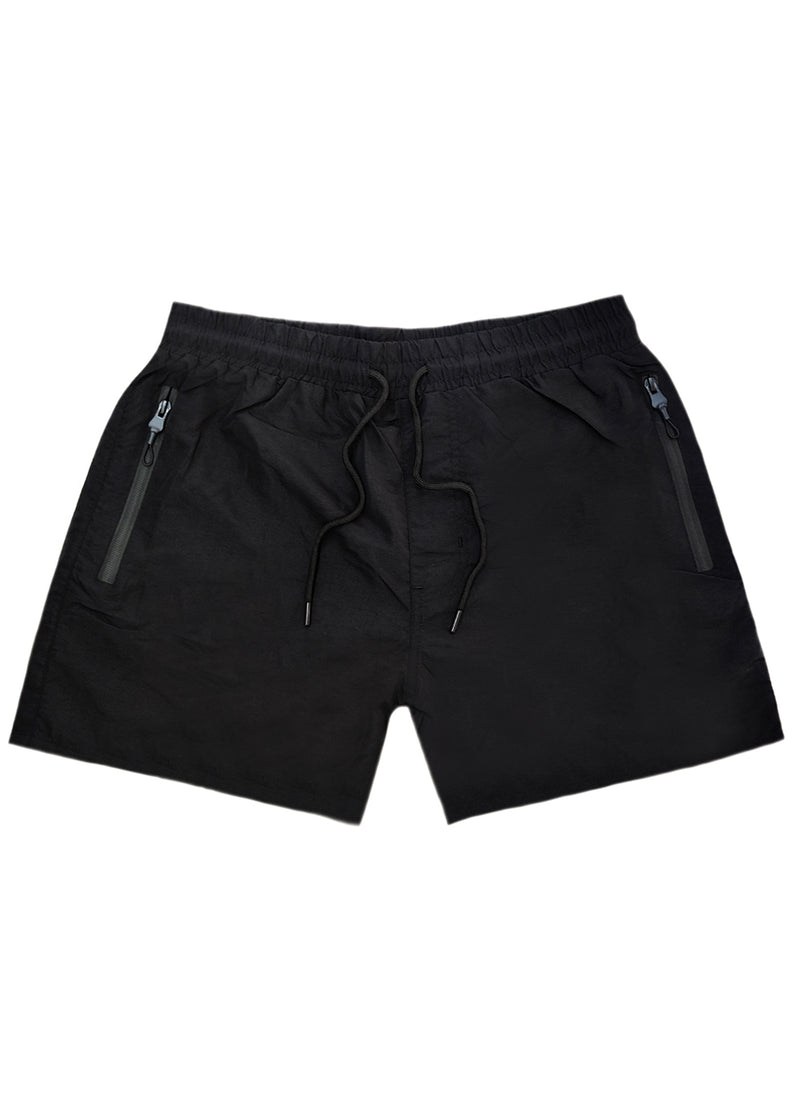 Ανδρικό μαγιό 5 EVEN STAR - YHM-917 - simple swim shorts μαύρο