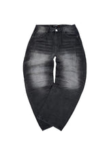 GUF CLOTHING - Ανδρικό  τζιν παντελόνι Baggy  - Μαύρο YX-3717