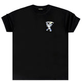 Ανδρική κοντομάνικη μπλούζα GANG - Z-1005 - regular fit Bugs Bunny New York tee μαύρο
