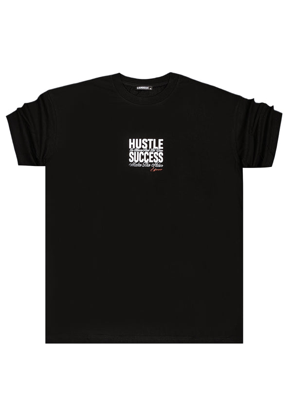 GANG - Z-1029 - Oversized hustle success tee - black