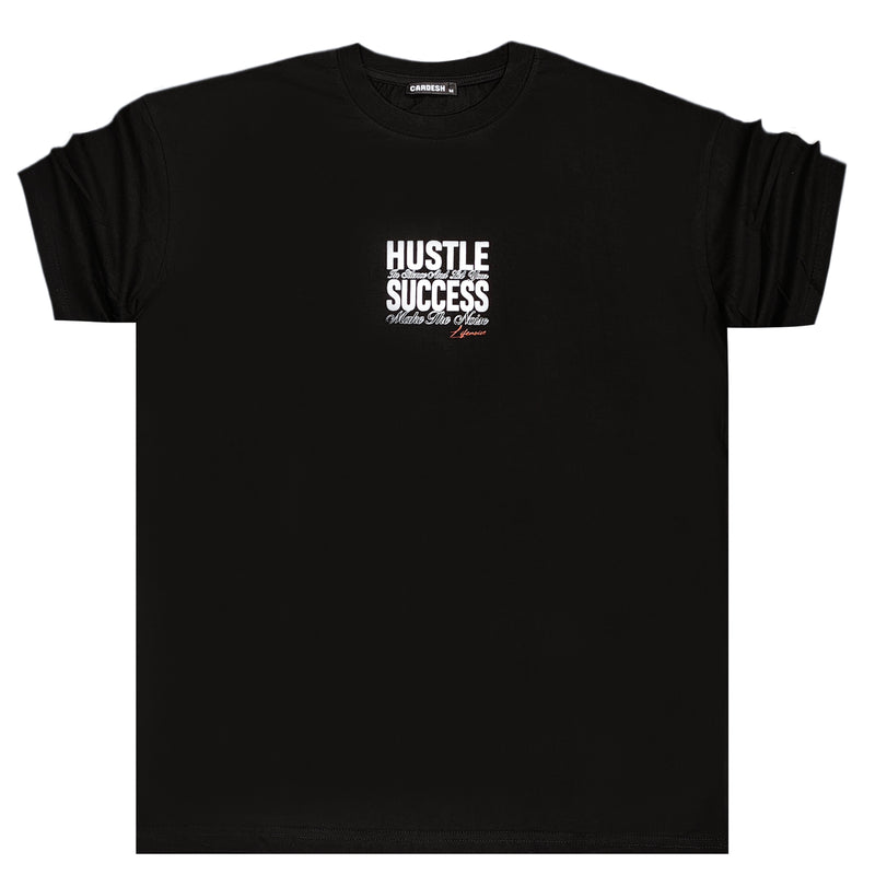 GANG - Z-1029 - Oversized hustle success tee - black