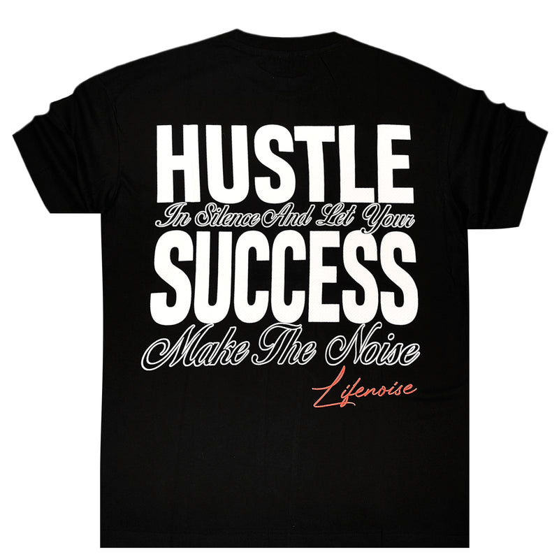 GANG - Z-1029 - Oversized hustle success tee - black