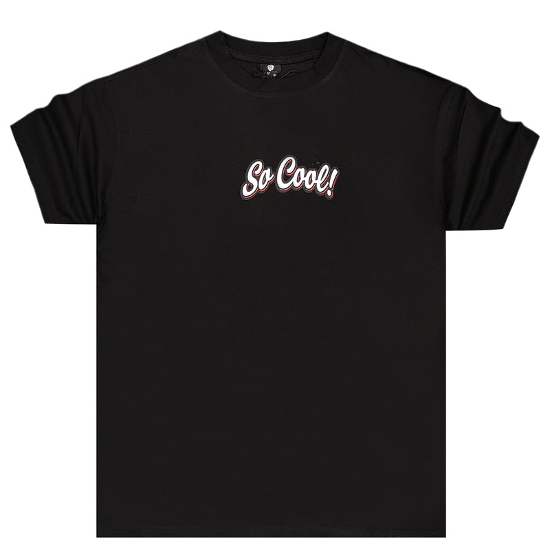 Κοντομάνικη μπλούζα GANG - Z-1065 - regular fit so cool μαύρο