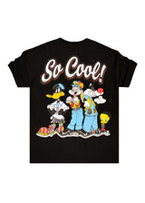 GUF CLOTHING Κοντομάνικη μπλούζα μαύρη  regular fit So Cool Z-1065-black