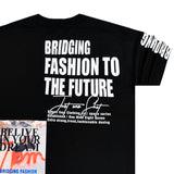 Ανδρική κοντομάνικη μπλούζα GANG - Z-1072 - Oversized fit bridging fashion tee μαύρο