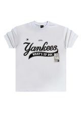 GUF CLOTHING Κοντομάνικη μπλούζα λευκή regular fit Bugs Yankee Z-1075white