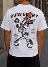 GUF CLOTHING Ανδρική κοντομάνικη μπλούζα λευκή regular fit Z-1075-white