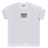 Ανδρική κοντομάνικη μπλούζα GANG - Z-1081 - regular gangster's paradise logo λευκό