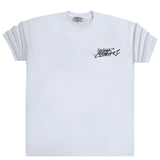Κοντομάνικη μπλούζα GANG - Z-1093 - oversized bunny clothing logo λευκό
