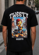 GUF CLOTHING Κοντομάνικη μπλούζα μαύρη Gangsta Z-1096-black