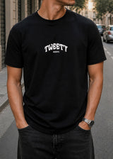 GUF CLOTHING Κοντομάνικη μπλούζα μαύρη Gangsta Z-1096-black