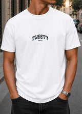 GUF CLOTHING Κοντομάνικη μπλούζα λευκή Gangsta Z-1096-white