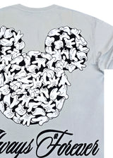 Κοντομάνικη μπλούζα GUF - Z-1208 -always forever regular fit tee γκρι ανοιχτό