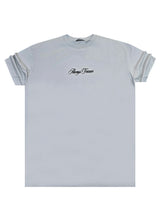 Κοντομάνικη μπλούζα GUF - Z-1208 -always forever regular fit tee γκρι ανοιχτό
