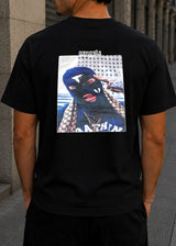 GUF CLOTHING Ανδρική κοντομάνικη μπλούζα μαύρη Gangsta Z-1211-black