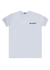 Κοντομάνικη μπλούζα GUF - Z-1214 - bravery regular fit tee λευκό