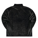 Tony couper - Z23/6 - velvet half-zip crewneck - black