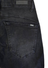DAMAGED JEANS - Ανδρικό τζιν παντελόνι regular fit -Μαύρο ZR75L