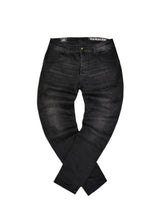 DAMAGED JEANS - Ανδρικό τζιν παντελόνι regular fit -Μαύρο ZR75L