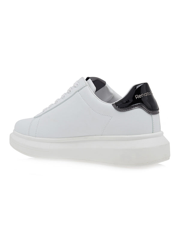 Renato garini italy - ACE-2215 - black lined sneakers - white