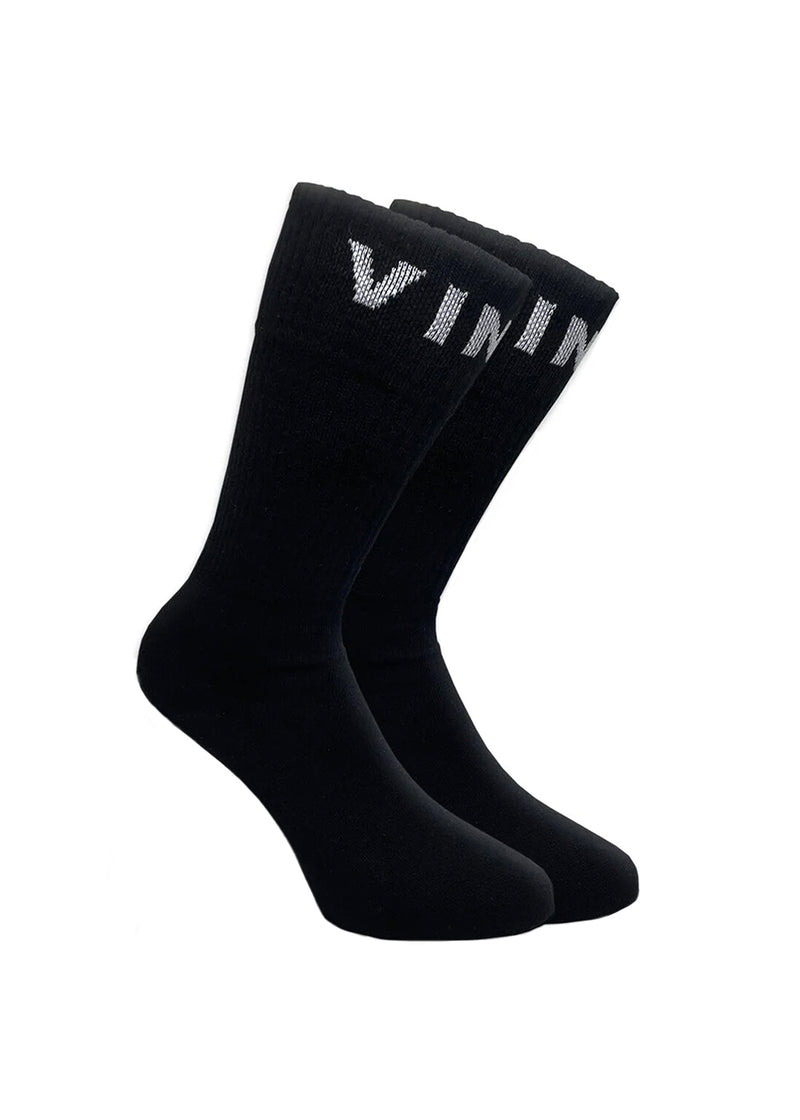 Μακριές Κάλτσες Vinyl art clothing - 01041-12-ONE - logo socks one pair μαύρο