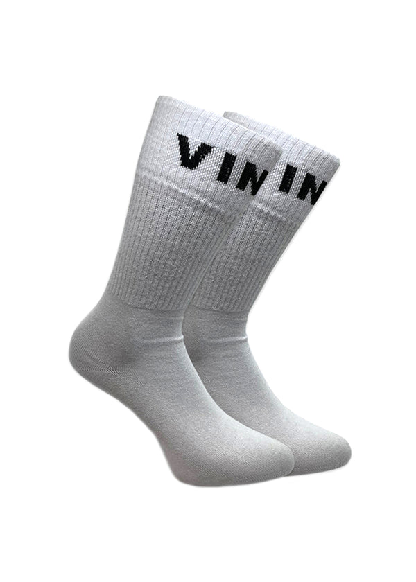 Μακριές Κάλτσες Vinyl art clothing - 01041-21-ONE - logo socks one pair λευκό