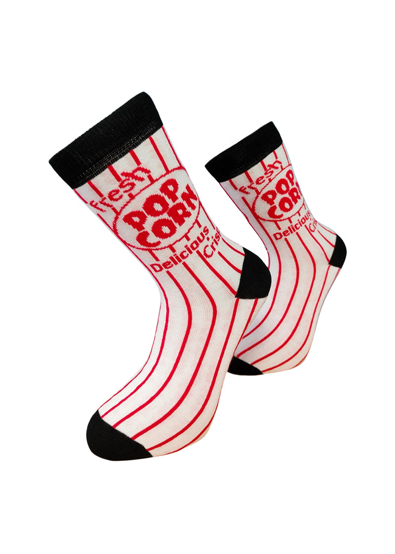 Μακριές Κάλτσες V-tex socks pop corn λευκό