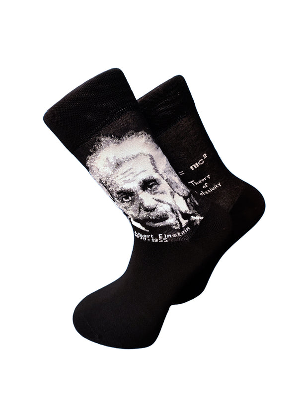 V-tex socks einstein face - black