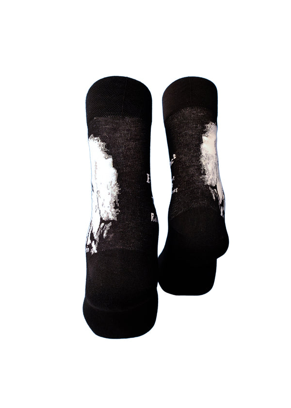 V-tex socks einstein face - black