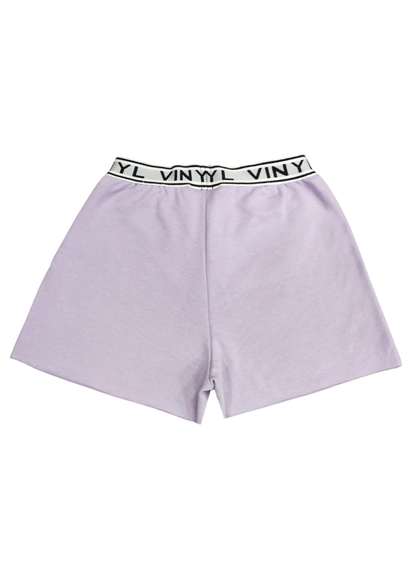 Γυναικεία βερμούδα Vinyl art clothing - 02417-22 - shorts regular fit  λιλά