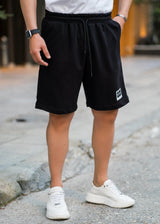 Ανδρική βερμούδα Henry clothing - 6-606 - polaroid logo shorts μαύρο