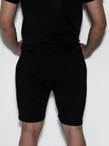 Ανδρική βερμούδα Magicbee - MB2452 - reflective logo shorts μαύρο